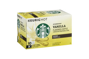 Starbucks Ground Coffee Keurig K-Cups Vanilla - 10 CT