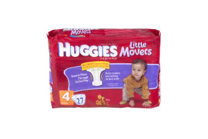 Huggies Supreme Little Movers Diapers Jumbo Pack Size 4, 23-37 lb