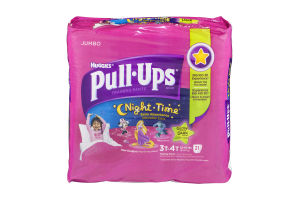 Huggies Pull-Ups DisneyTraining Pants Night Time Glow In The Dark Size 3T-4T - 21 CT