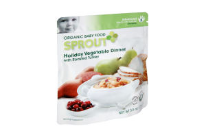 Sprout Advanced Holiday Vegetable Dinner with Roasted Turkey Organic Baby Food