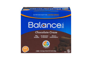 Balance Bar Nutrition Bars Chocolate Craze - 6 CT