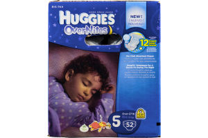 Huggies OverNites Diapers Disney Size 5 - 52 CT
