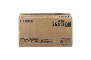 Huggies Little Movers Diapers Size 6 - 112 CT