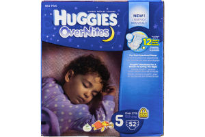 huggies overnites diapers size 5
