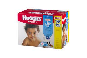 Huggies Snug & Dry Diapers Size 3 / 16-28 lb - 156 CT