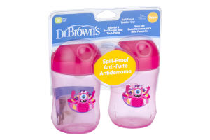 Dr Brown's Spill-Proof Soft Spout Toddler Cup 9m+ - 2 PK