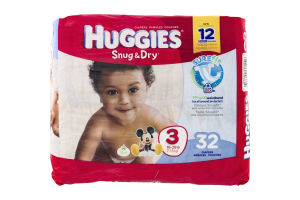 Huggies Diapers Snug & Dry Disney Size 3 (16 - 28 lb) - 32 CT