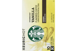 Starbucks Ground Coffee Keurig K-Cups Vanilla - 10 CT