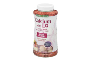 Nature's Bounty Calcium 600mg with D3 600IU Dietary Supplement Adult Gummies - 90 CT