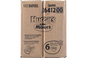 Huggies Little Movers Diapers Size 6 - 112 CT