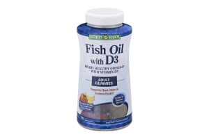 Nature's Bounty Fish Oil with D3 Dietary Supplement Adult Gummies - 75 CT