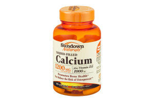 Sundown Naturals Liquid-Filled Calcium 1200mg Softgels - 60 CT
