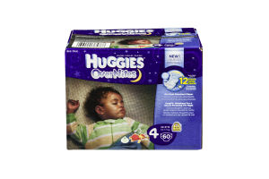 Huggies OverNites Diapers Big Pak Size 4 - 60 CT