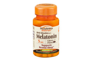 Sundown Naturals Melatonin 5mg Microlozenges Cherry Flavor - 90 CT