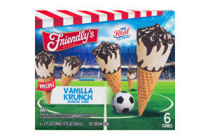 Friendly's Mini Vanilla Krunch Sundae Cone - 6 CT