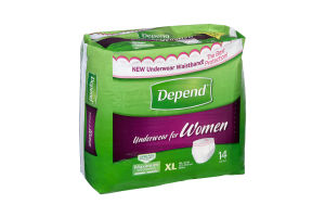 Depend Maximum Absorbency XL Underwear for Women - 14 CT