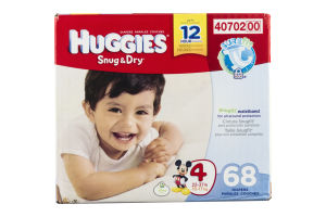 Huggies Diapers Snug & Dry Disney Size 4 (22 - 37 lb) - 68 CT