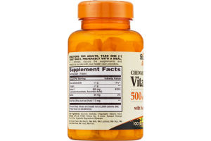 Sundown Naturals Chewable Vitamin C 500mg Tablets - 100 CT