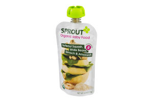 Sprout Organic Baby Food Butternut Squash, White Beans, Spinach & Amaranth 2