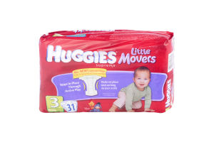 Huggies Supreme Little Movers Diapers Jumbo Pack Size 3, 16-28 lb