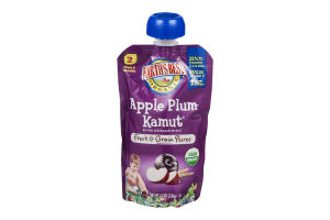 Earth's Best Organic Fruit & Grain Puree Apple Plum Kamut