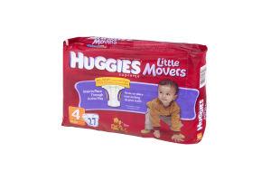 Huggies Supreme Little Movers Diapers Jumbo Pack Size 4, 23-37 lb