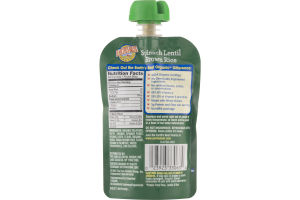 Earth's Best Organic Spinach Lentil Brown Rice Stage 2