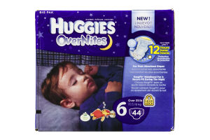 Huggies OverNites Diapers Big Pak Size 6 - 44 CT