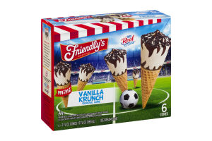 Friendly's Mini Vanilla Krunch Sundae Cone - 6 CT