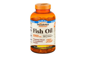 Sundown Naturals Fish Oil 1000mg Softgels - 300 CT