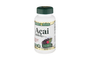 Nature's Bounty Acai 1000mg Dietary Supplement Rapid Release Liquid Softgels - 60 CT