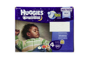 Huggies OverNites Diapers Big Pak Size 4 - 60 CT