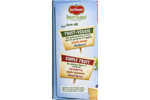 Del Monte Fruit Burst Squeezers Fruit + Veggie Blueberry - 4 CT