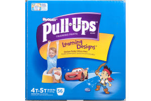 Huggies Pull-Ups Training Pants Learning Designs Disney 4T-5T - 56 CT