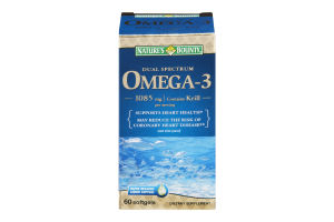 Nature's Bounty Omega-3 1085mg Dual Spectrum Dietary Supplement Softgels - 60 CT