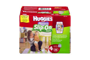 Huggies Little Movers Slip-On Size 4 Disney Diapers - 56 CT