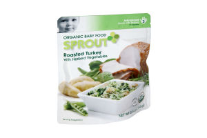 Sprout Advanced Roasted Turkey with Herbed Vegetables Organic Baby Food
