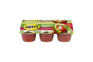 Mott's Unsweetened Applesauce Strawberry Kiwi - 6 CT
