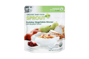 Sprout Advanced Holiday Vegetable Dinner with Roasted Turkey Organic Baby Food
