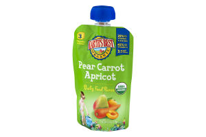 Earth's Best Organic Pear Carrot Apricot Baby Food Puree Stage 3