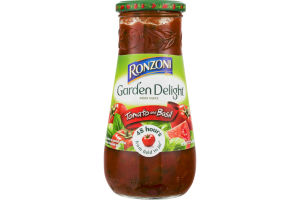 Ronzoni Garden Delight Pasta Sauce Tomato and Basil