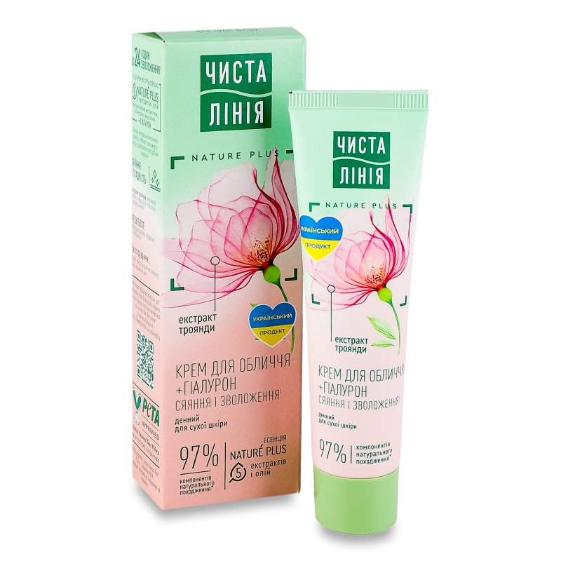 Крем д/обличчя Фітотерапія Насичений зволожуючий денний 40мл Чиста лінія