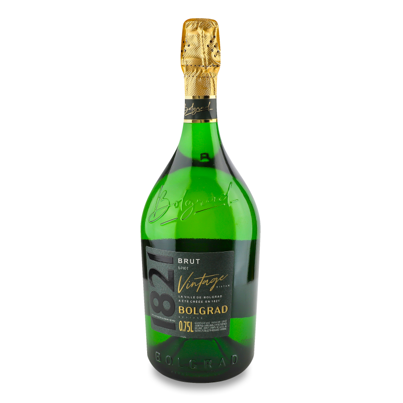 Шампанське України Vintage 1821 брют 10,5-12,5% 0,75л Bolgrad