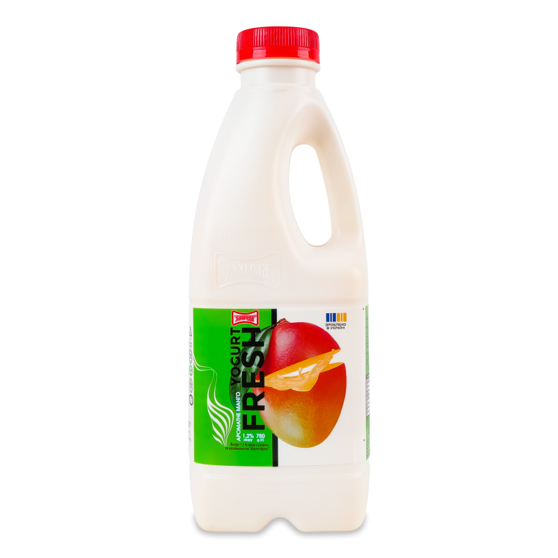 Йогурт питний Yogurt Fresh Ароматне манго 1,2% 750г пет Злагода