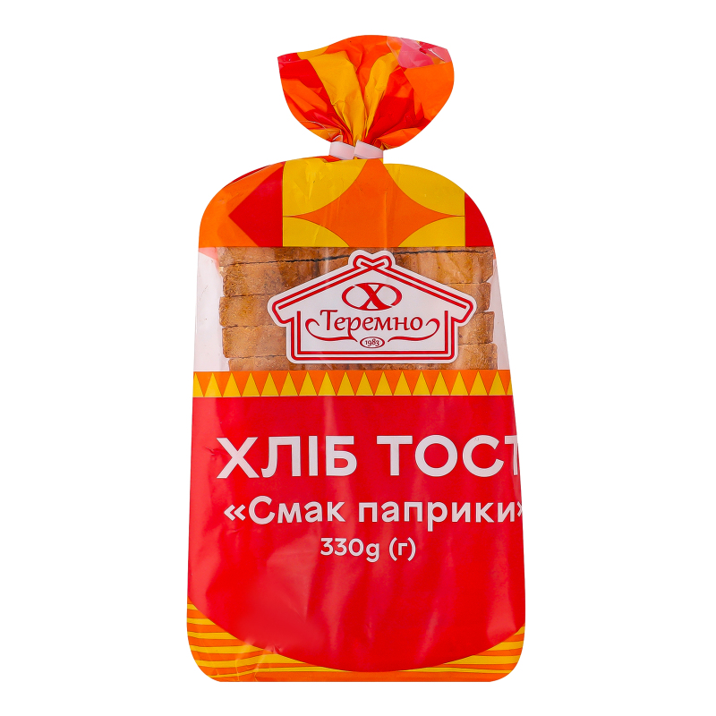Хліб нарізний тост Смак паприки Теремно м/у