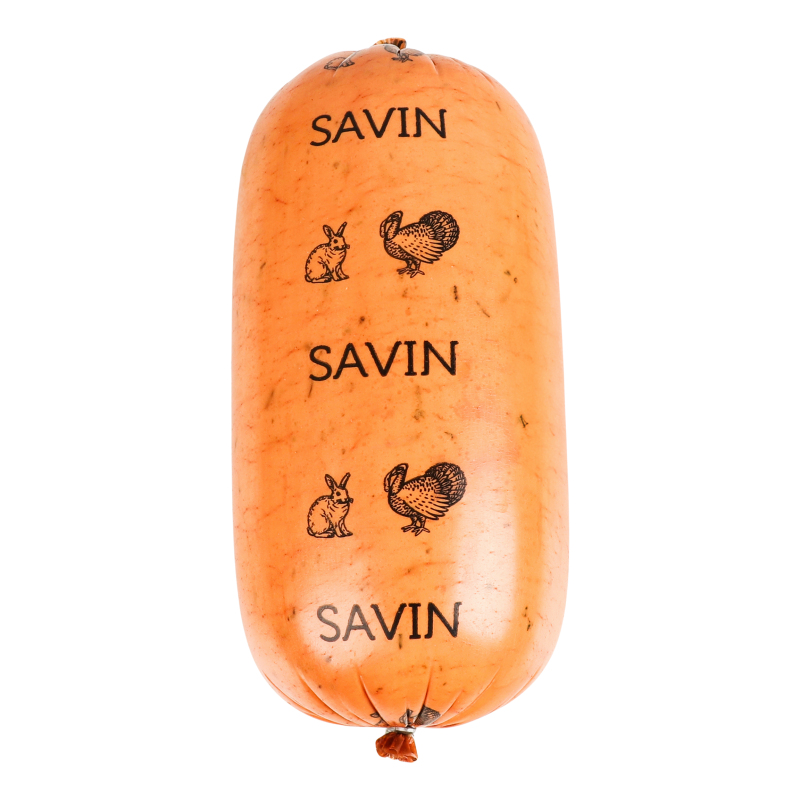 Ковбаса варена Індик та кролик Savin Product в/с кг