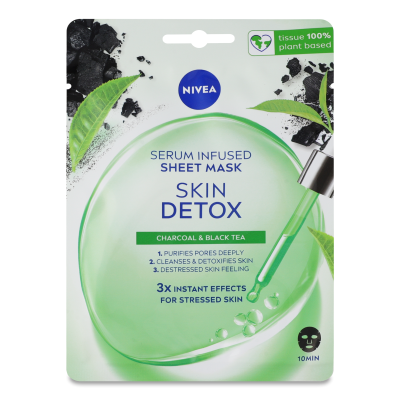 Маска д/обличчя Детокс шкіри тканинна Nivea