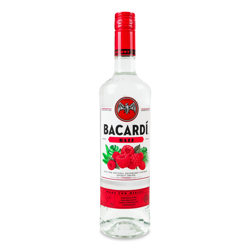 Напій спиртний Raspberry 27% 0,7л Bacardi