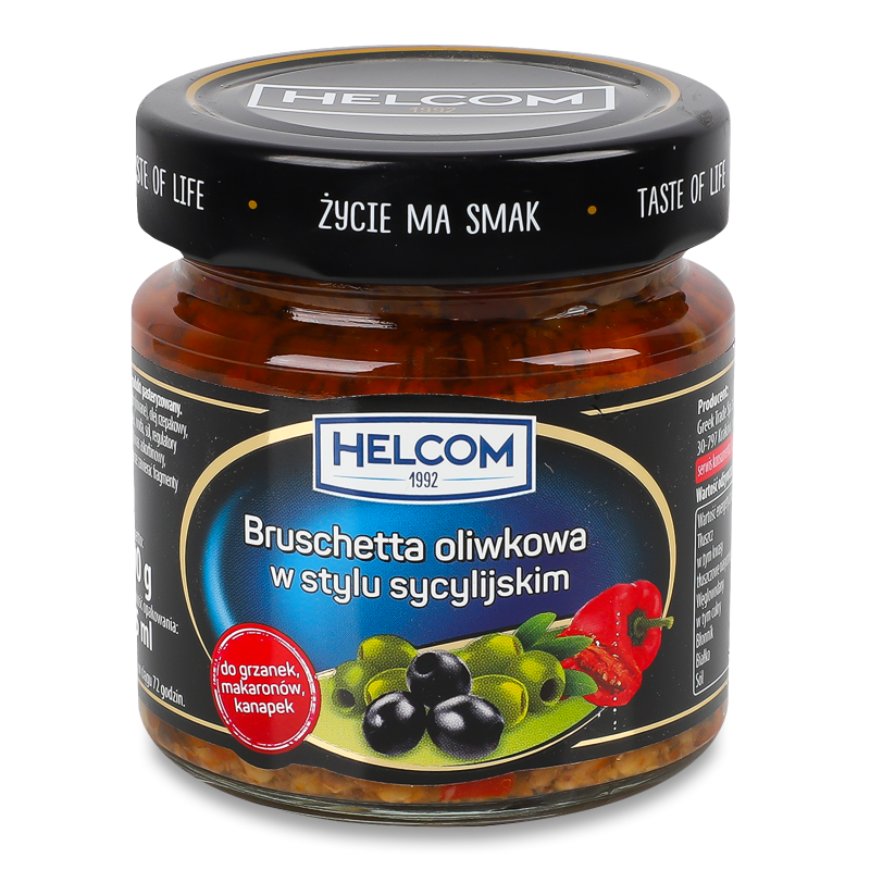 Брускетта Сицілійська оливкова 225мл твіст/б Helcom