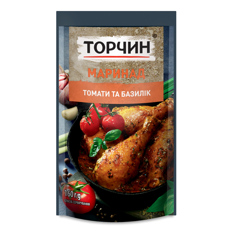 Маринад Томати та базилік 160г д/п Торчин